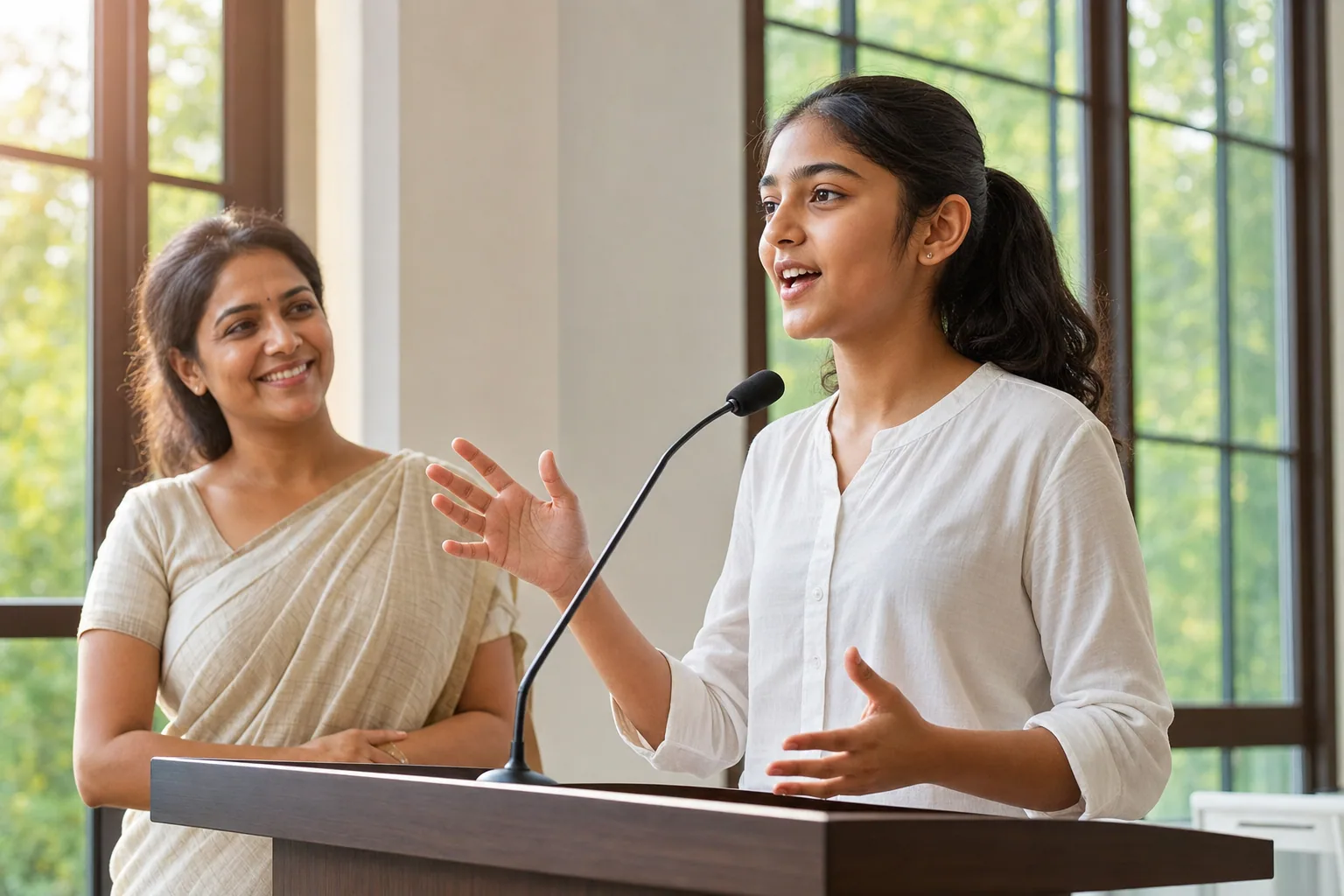 Divya Solanki teaching