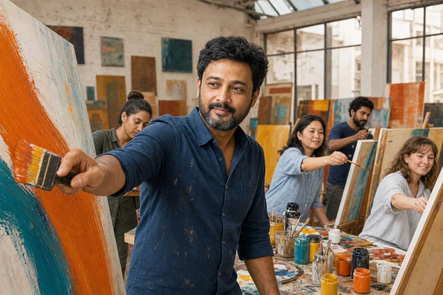 Bold Acrylics — Canvas Painting Course