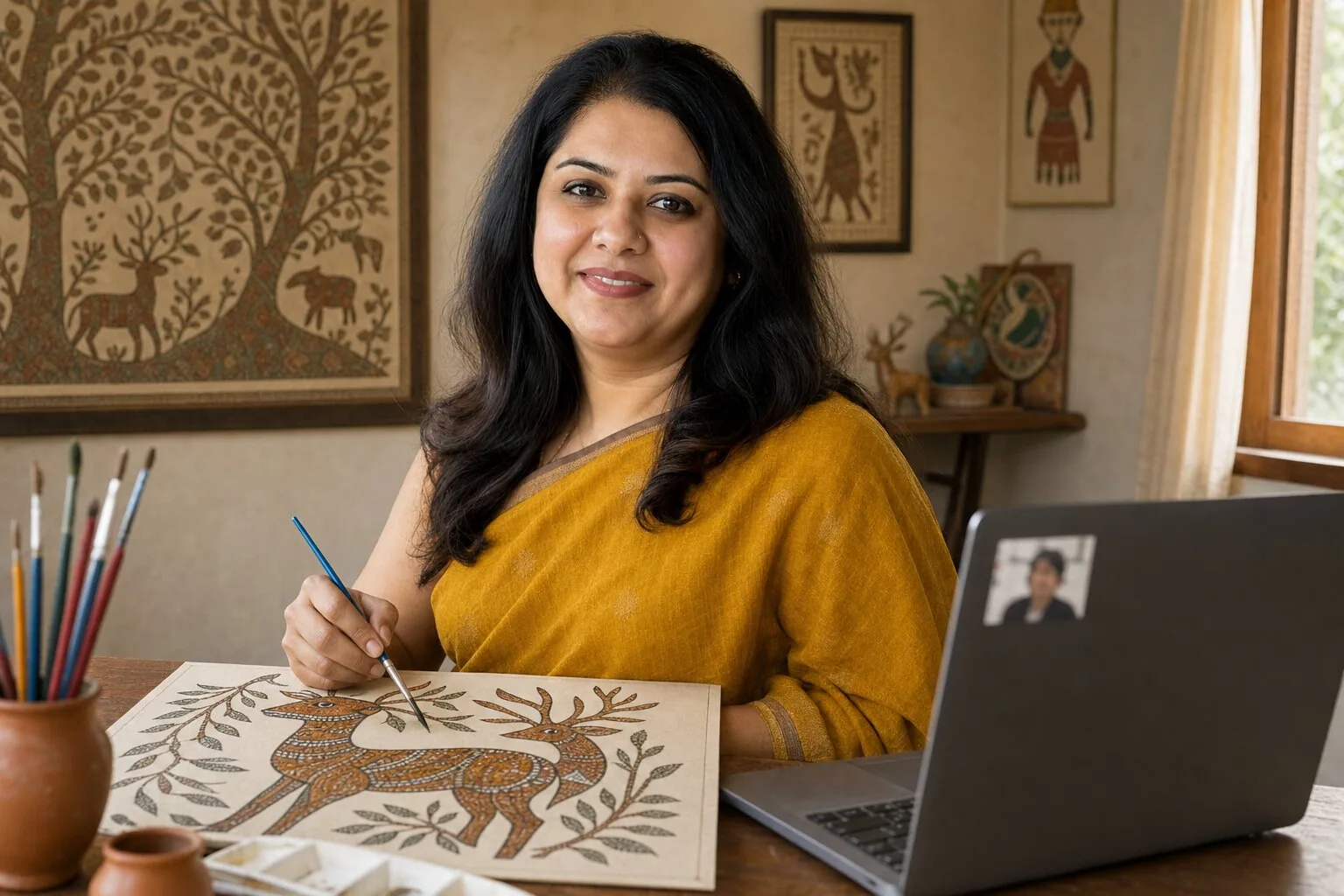 Gond & Sohrai Art — Online Classes