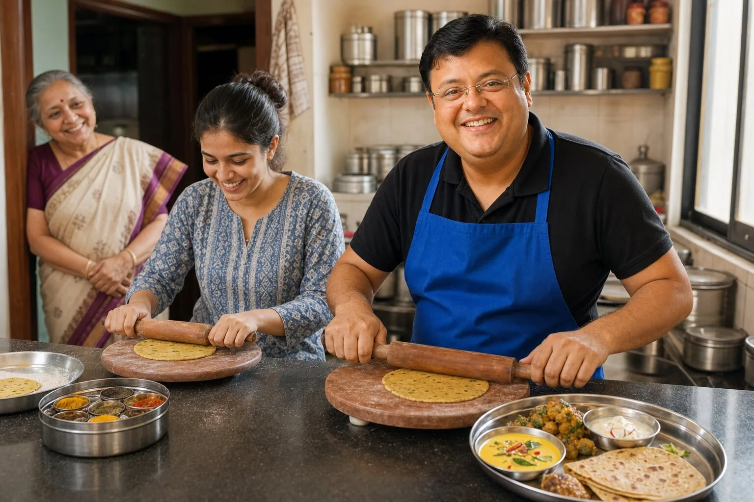 Gujarati Thali at Home — Ahmedabad