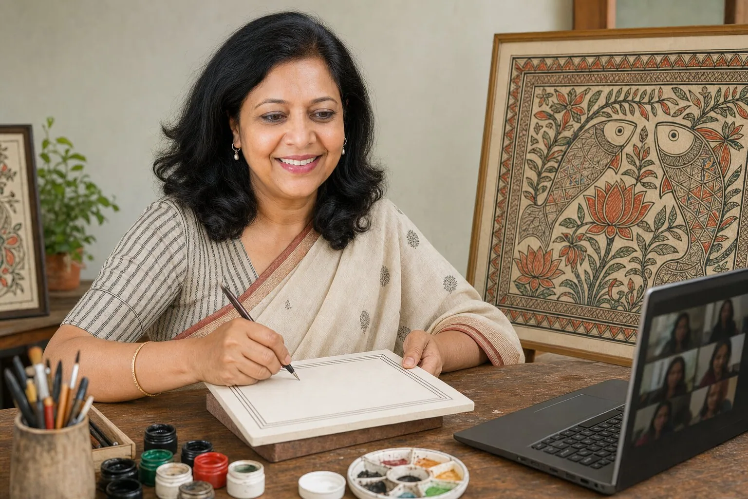 Madhubani Art — Online Classes