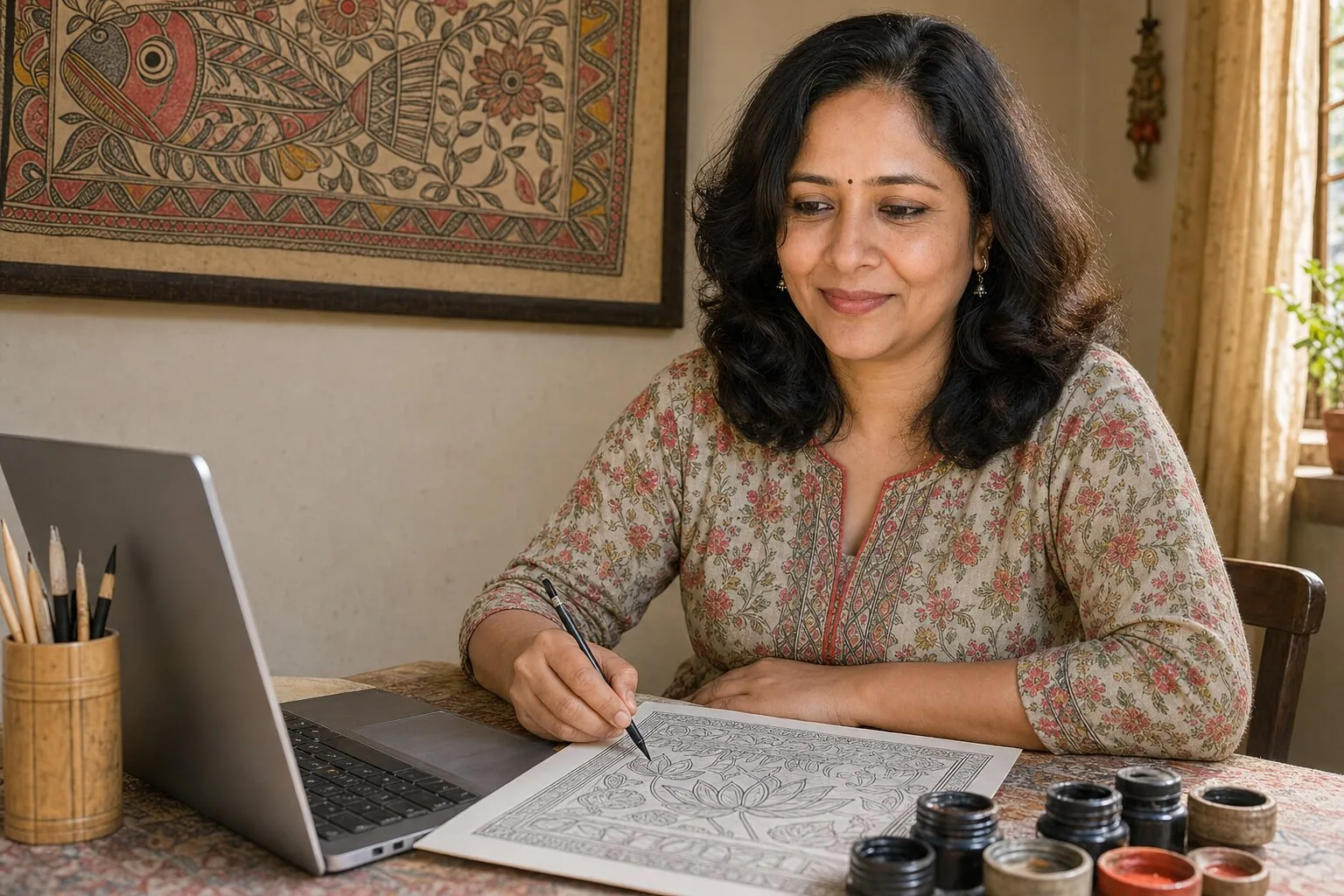 Madhubani Motifs & Borders Course