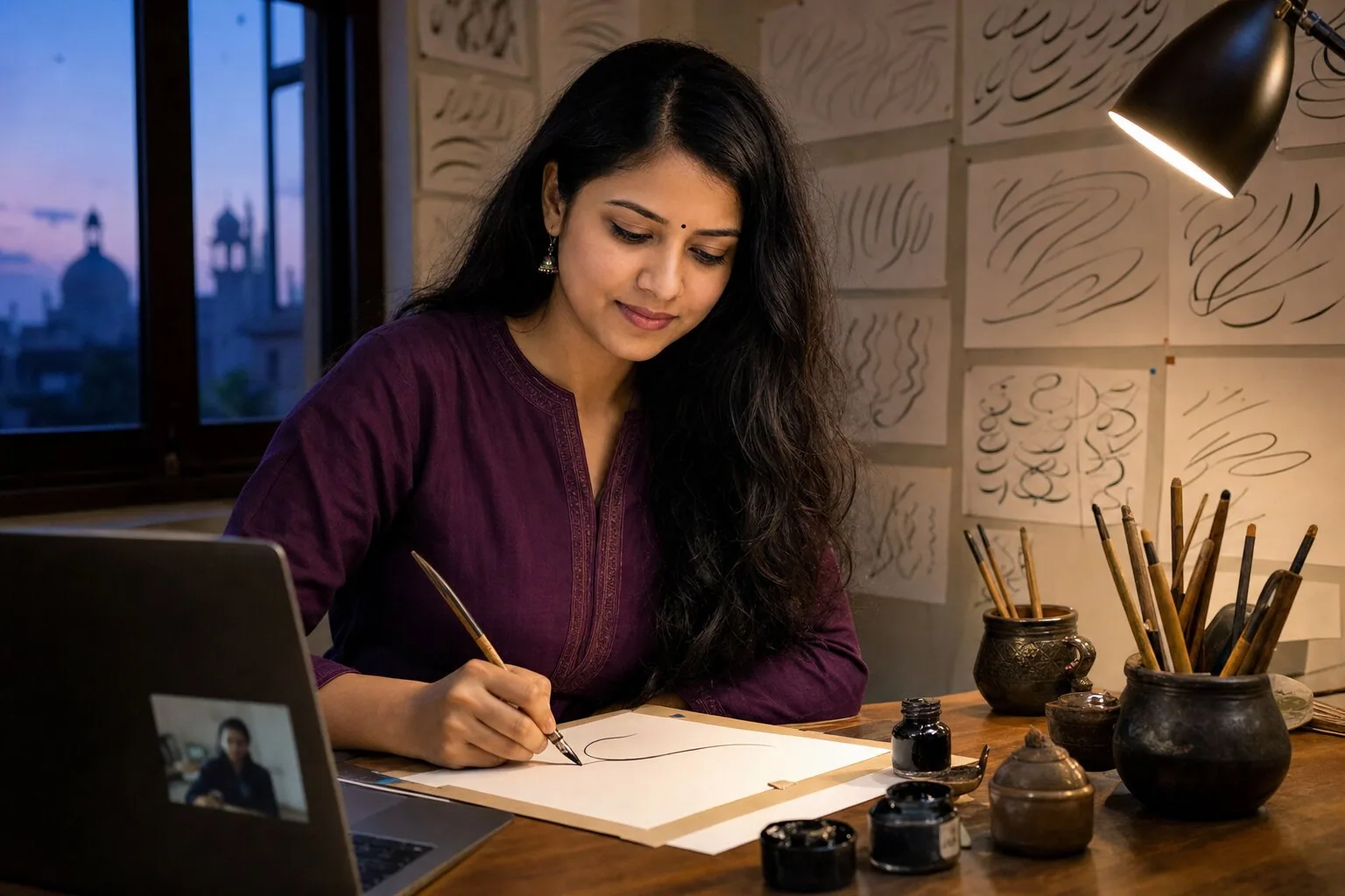 Urdu & Devanagari Calligraphy — Lucknow