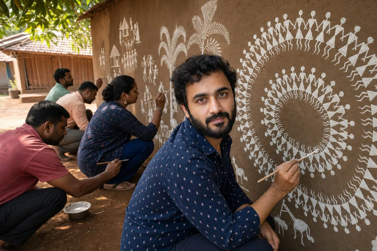 Warli Art from the Source — Palghar