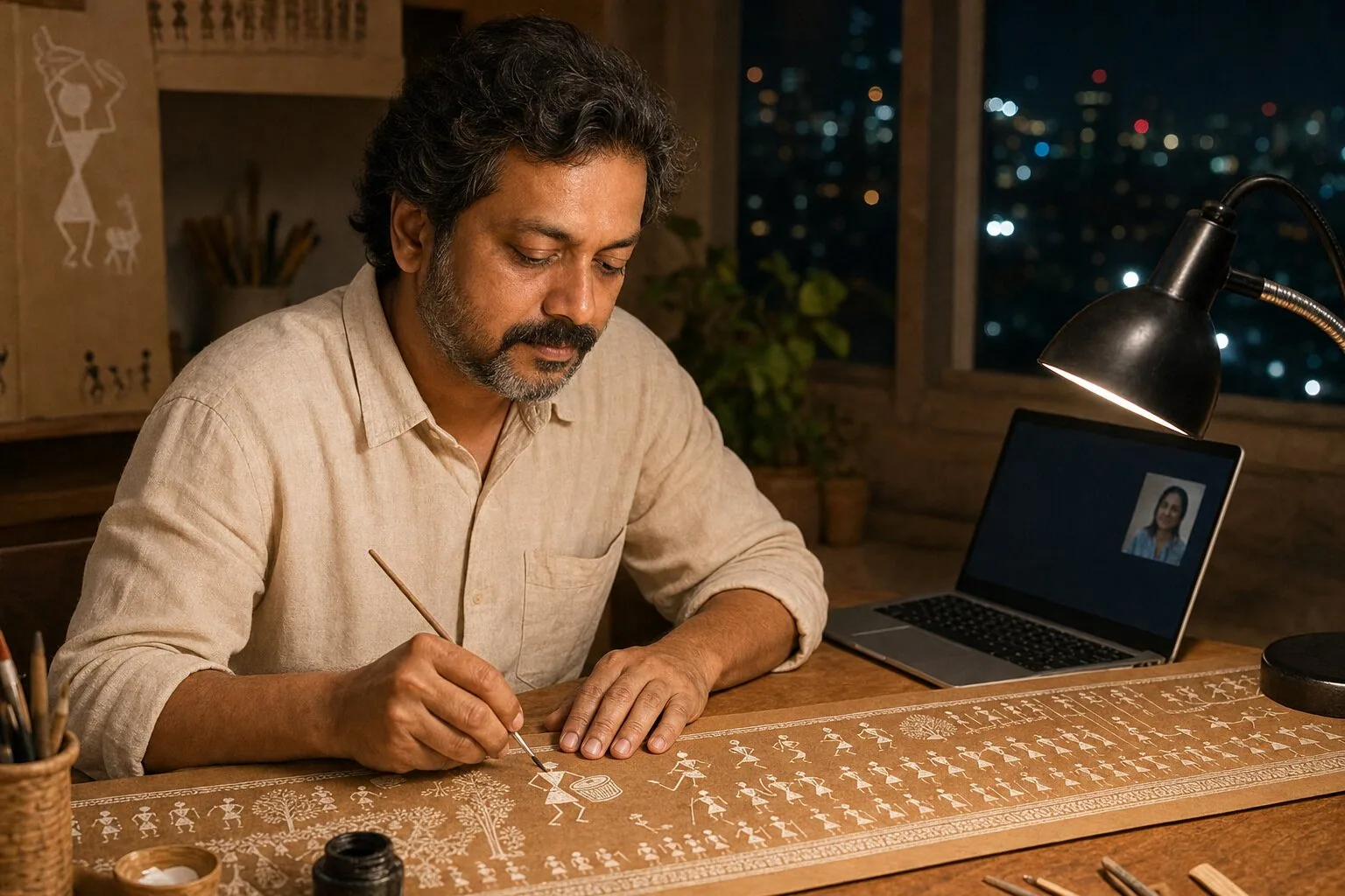 Warli Storytelling Panels — Online