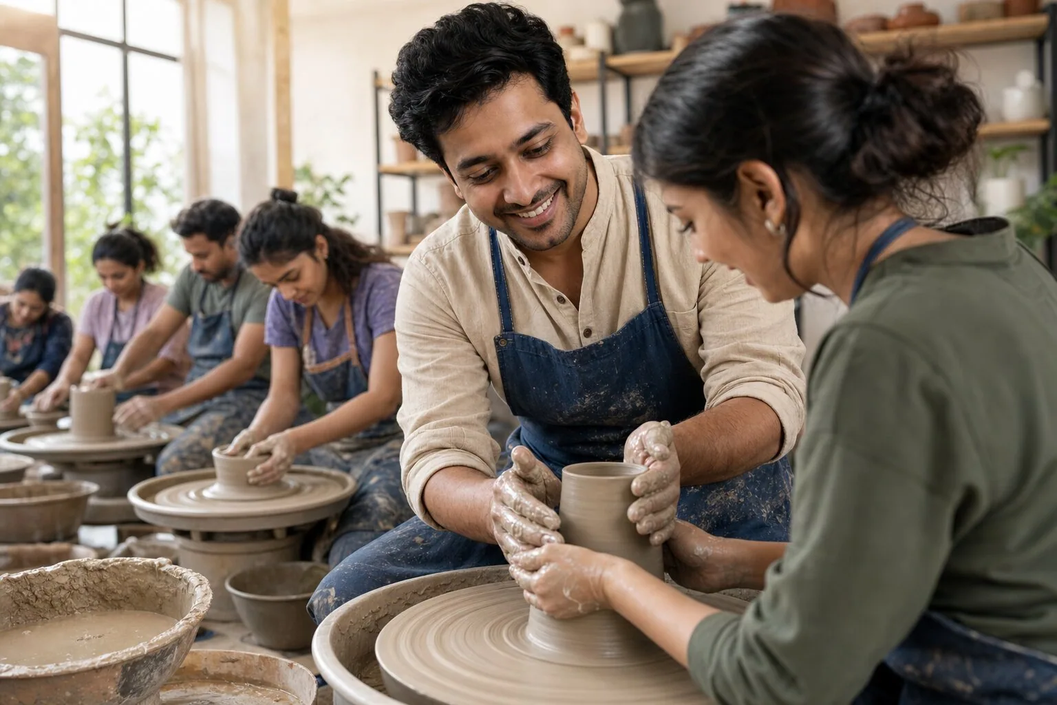 Wheel Throwing Beginner Course — Whitefield