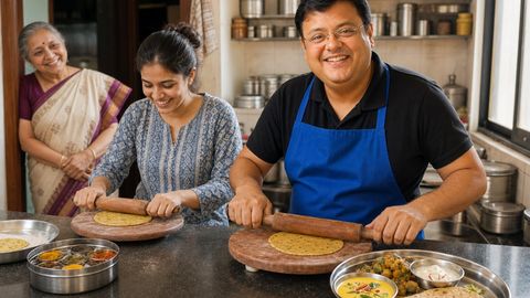 Gujarati Thali at Home — Ahmedabad