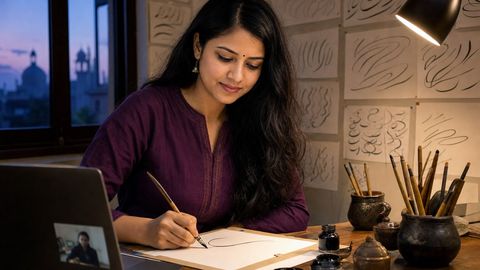 Urdu & Devanagari Calligraphy — Lucknow