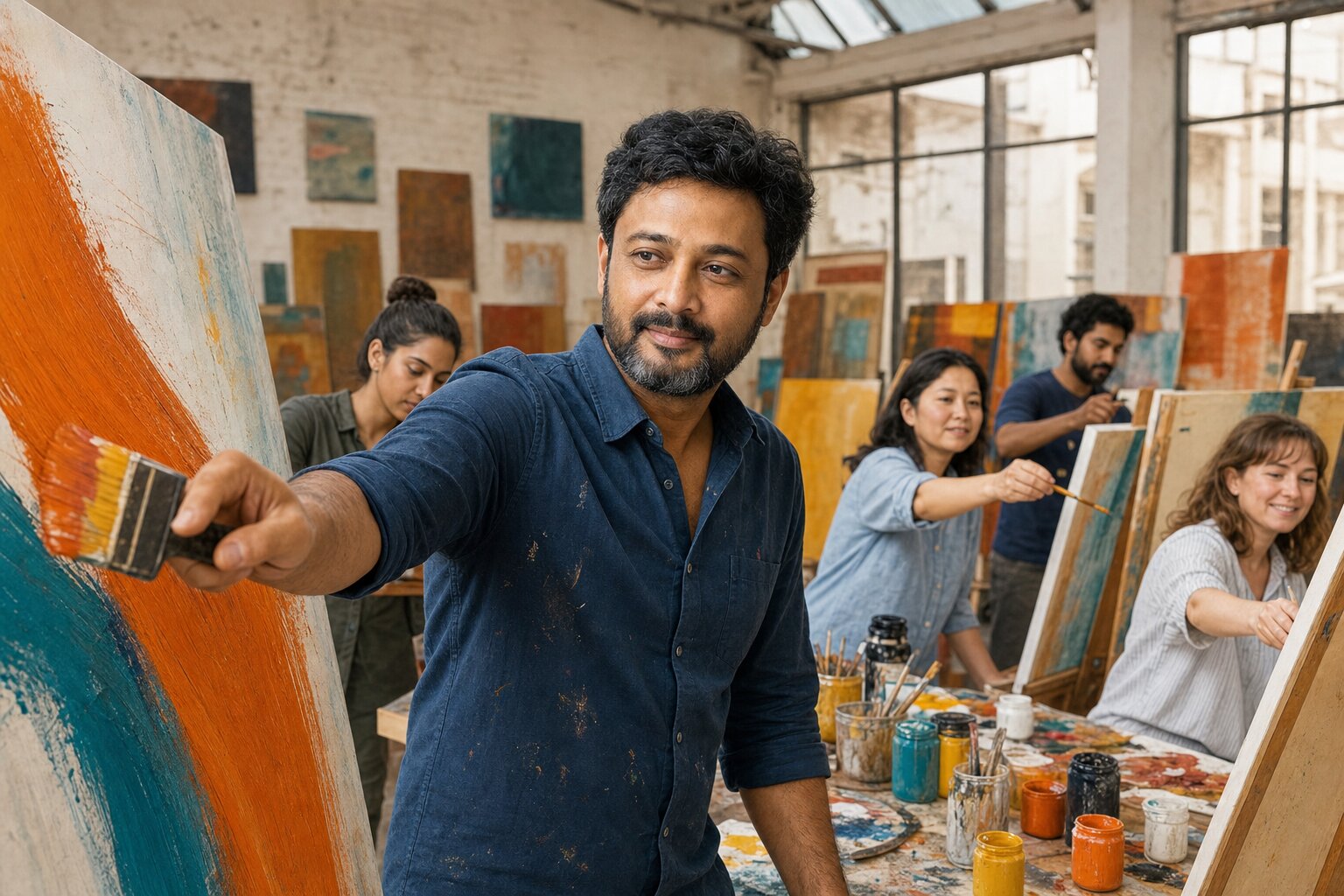 Bold Acrylics — Canvas Painting Course