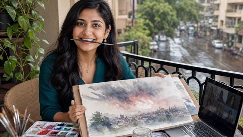 Urban Sketching in Watercolour — Pune