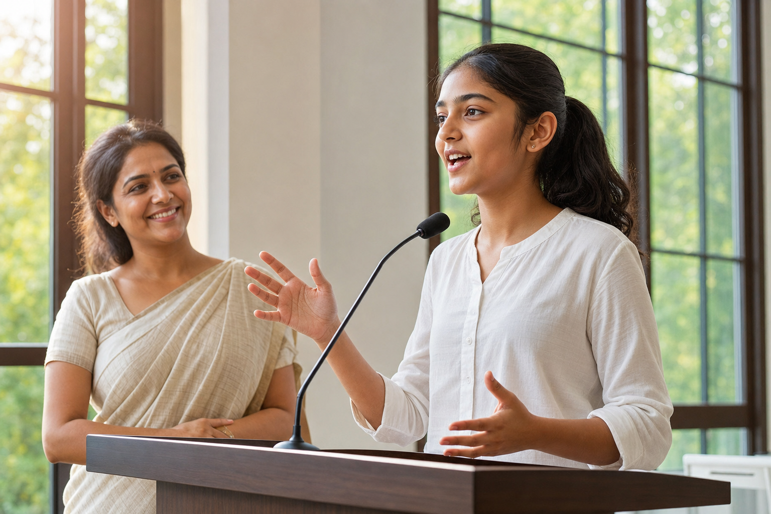 Divya Solanki teaching