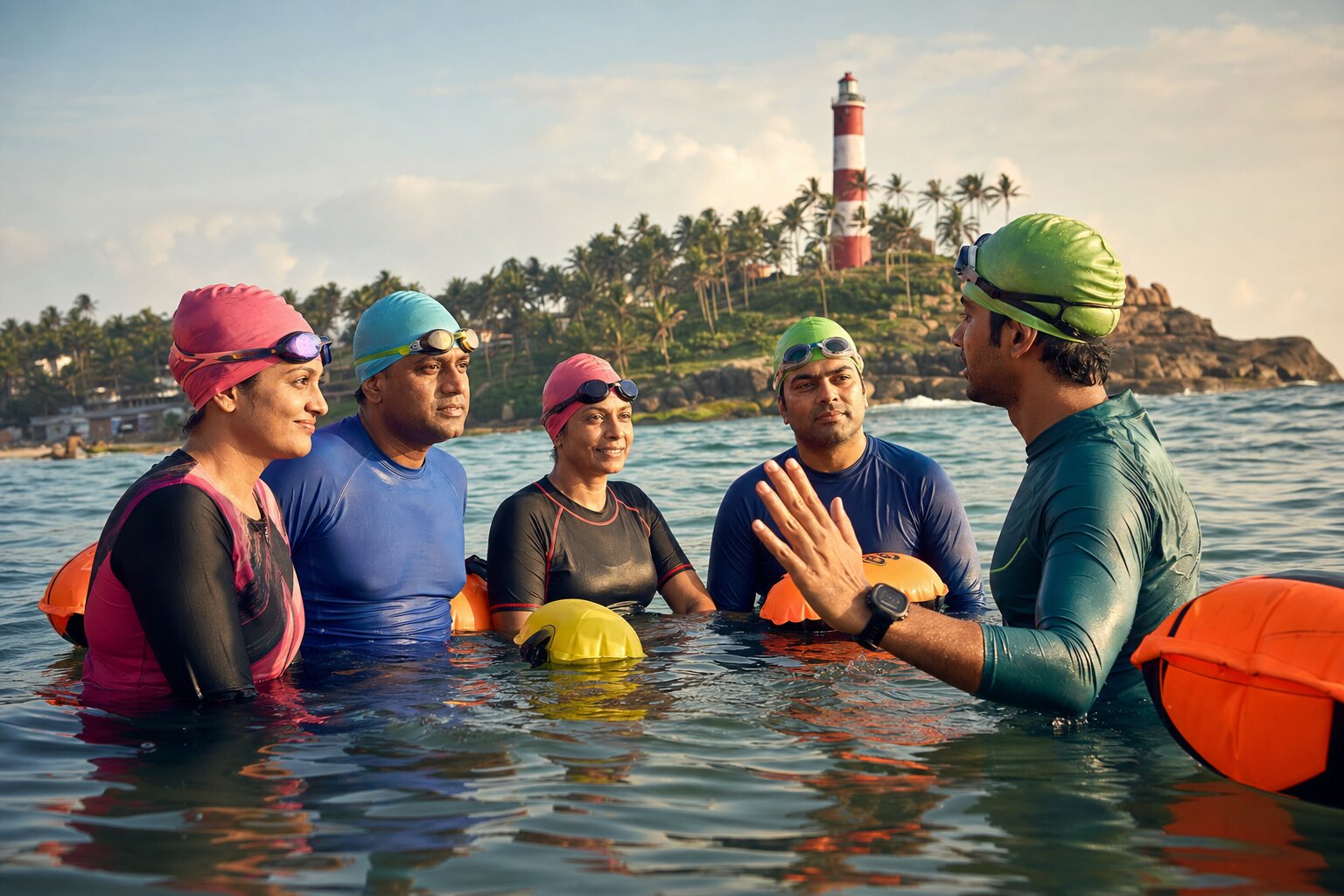 Triathlon Open-Water Prep — Kovalam