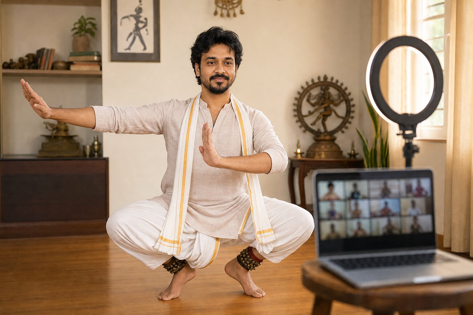 Raghavendra Shetty teaching