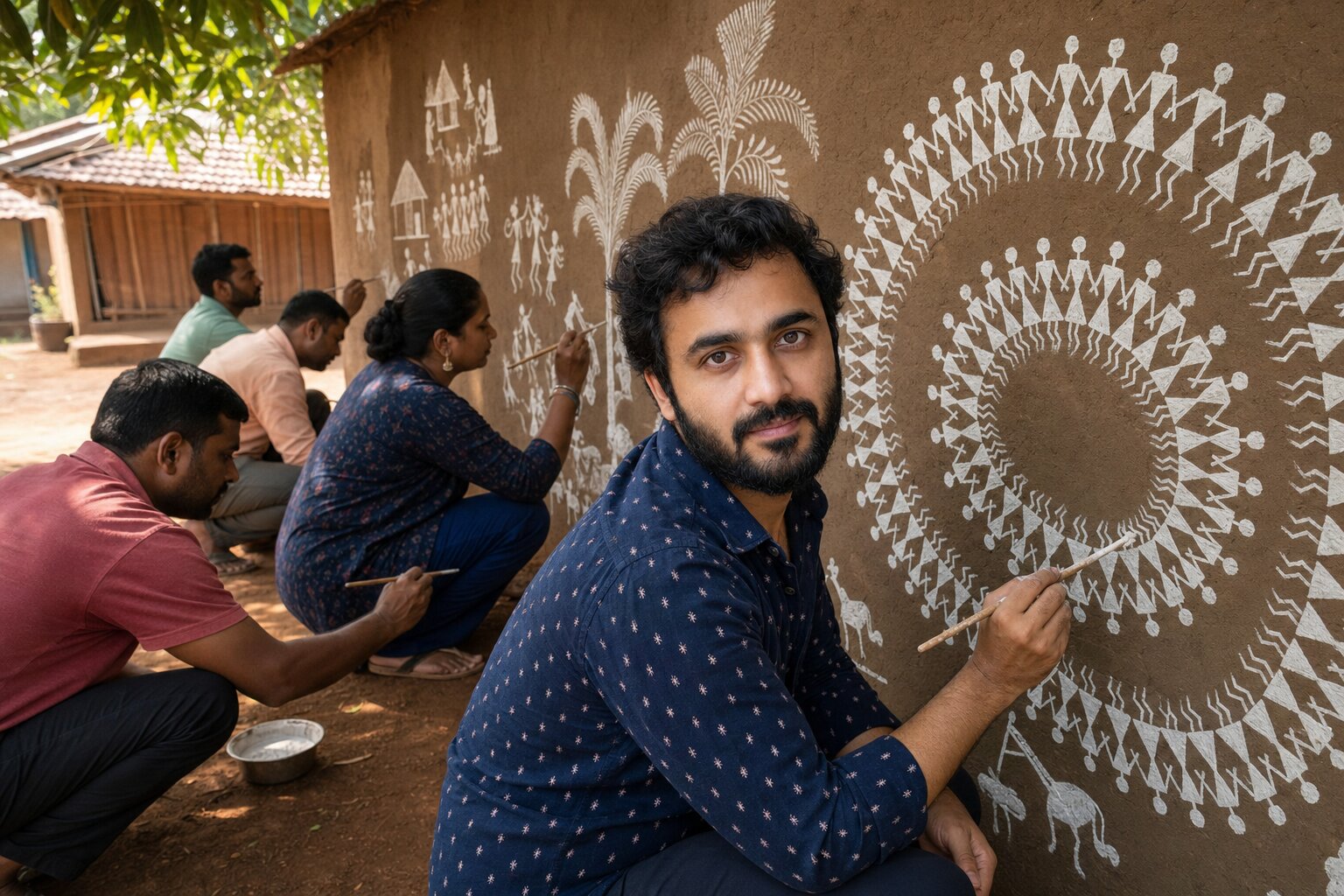 Sachin Jadhav teaching
