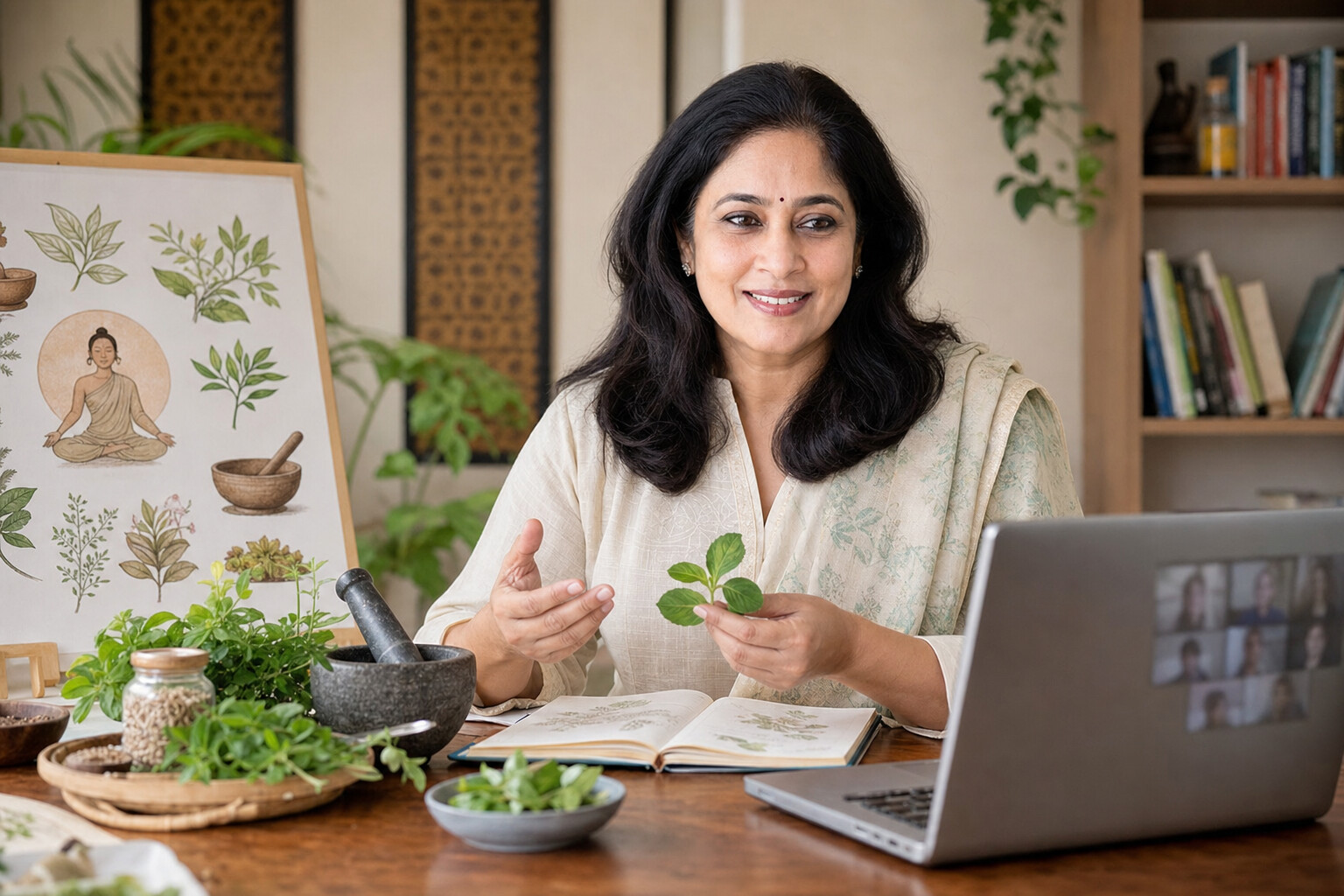 Spoorthi Shetty teaching